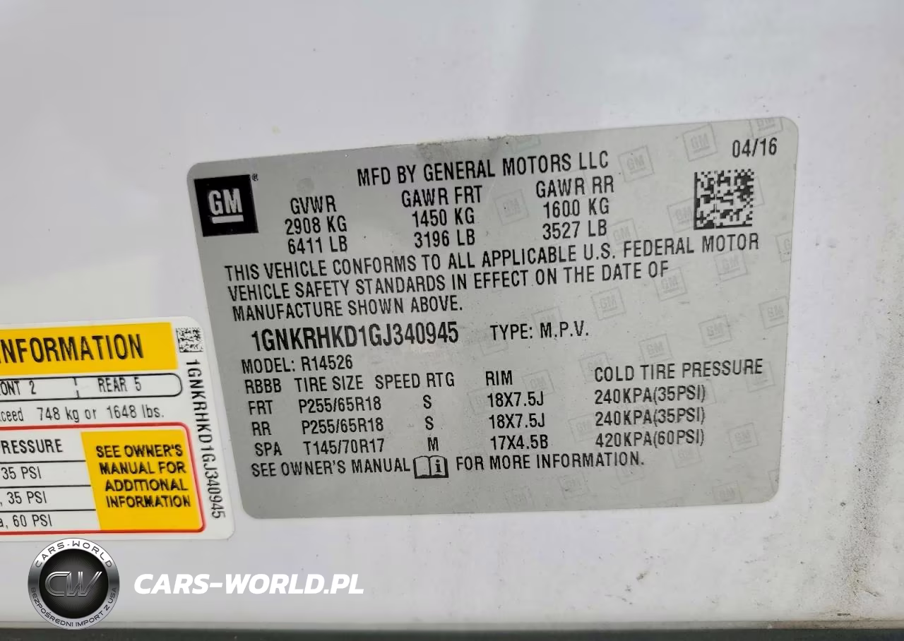 2016 Chevrolet Traverse Lt VIN:1GNKRHKD1GJ340945 - 13