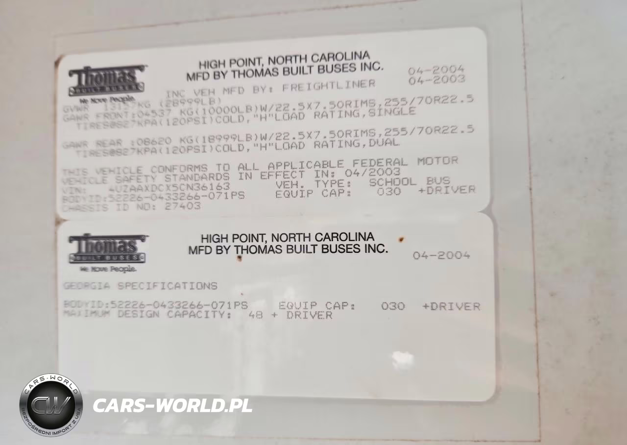 2005 Freightliner Chassis Fs65 VIN:4UZAAXDCX5CN36163 - 10