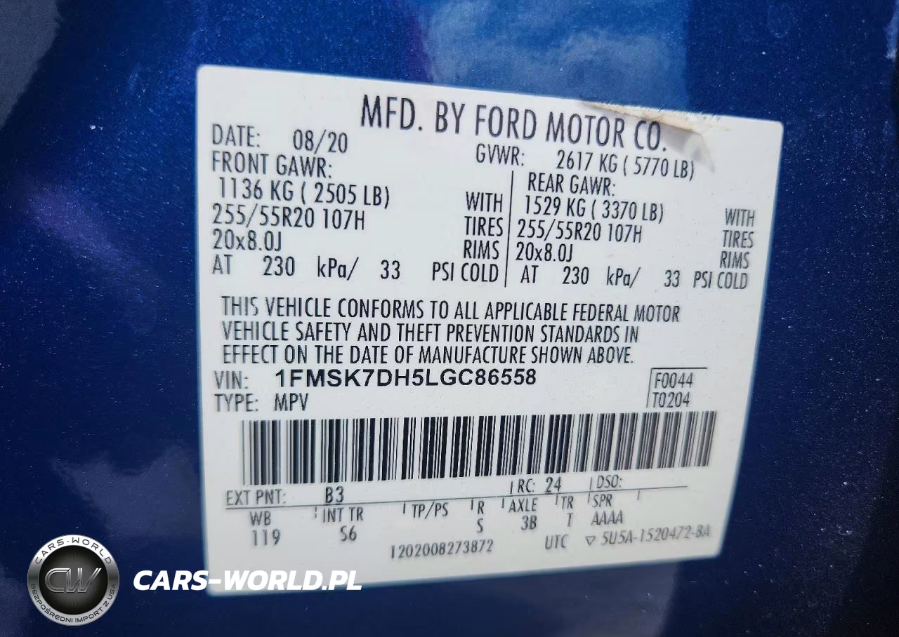2020 Ford Explorer Xlt VIN:1FMSK7DH5LGC86558 - 13