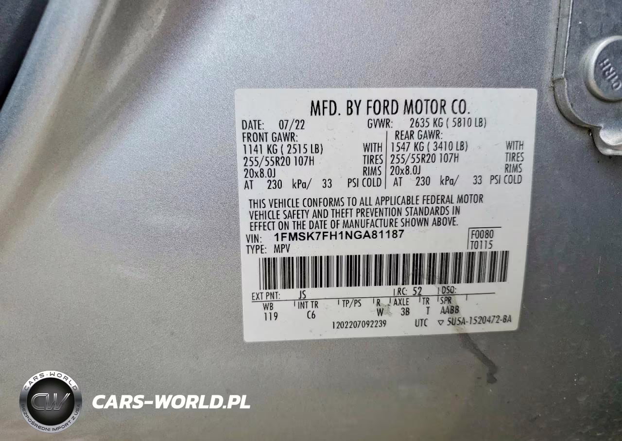 2022 Ford Explorer Limited VIN:1FMSK7FH1NGA81187 - 14