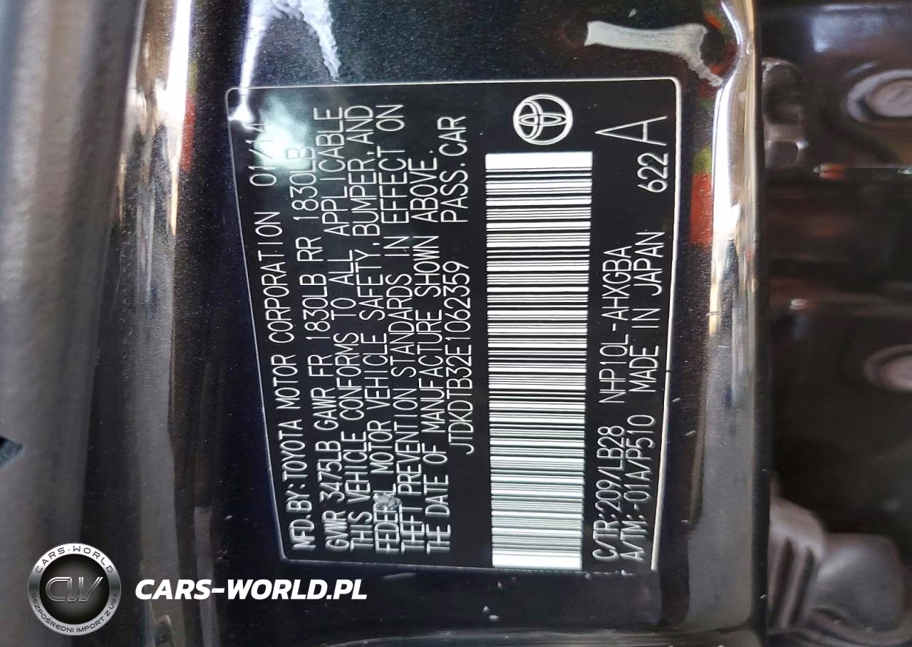 2014 Toyota Prius C Four VIN:JTDKDTB32E1062359 - 12