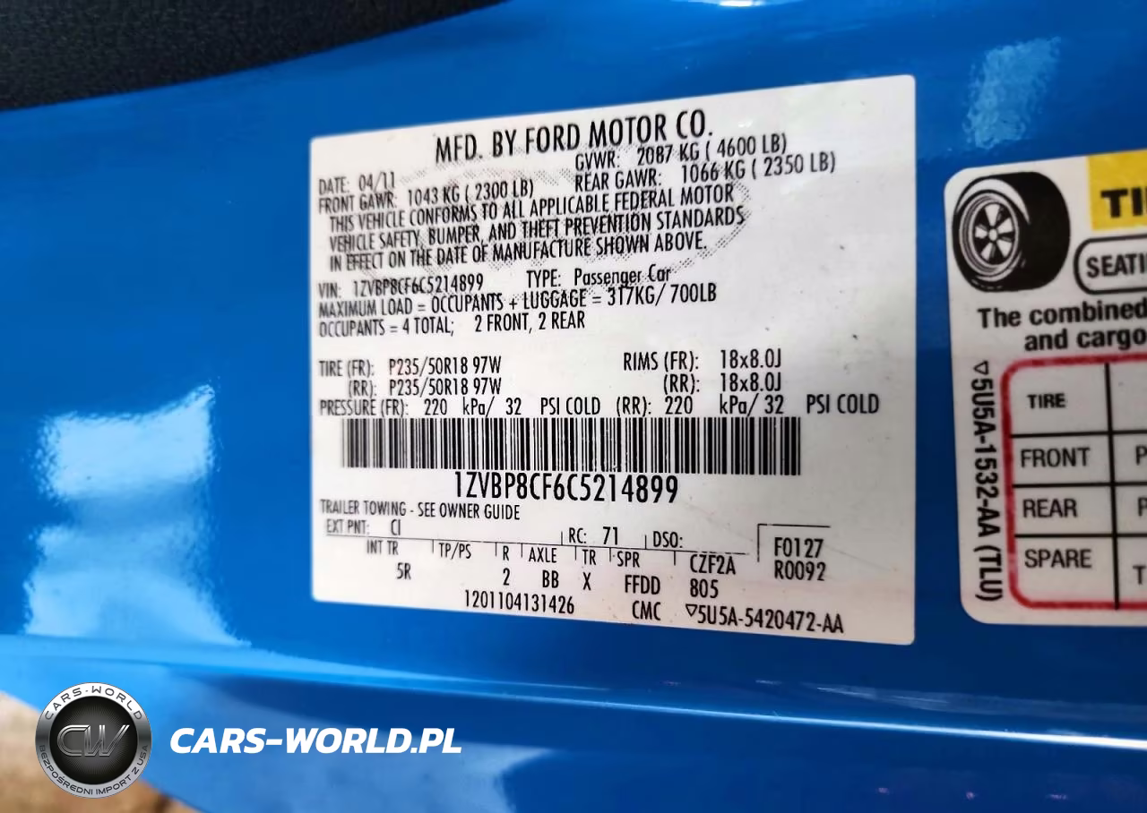 2012 Ford Mustang Gt VIN:1ZVBP8CF6C5214899 - 12