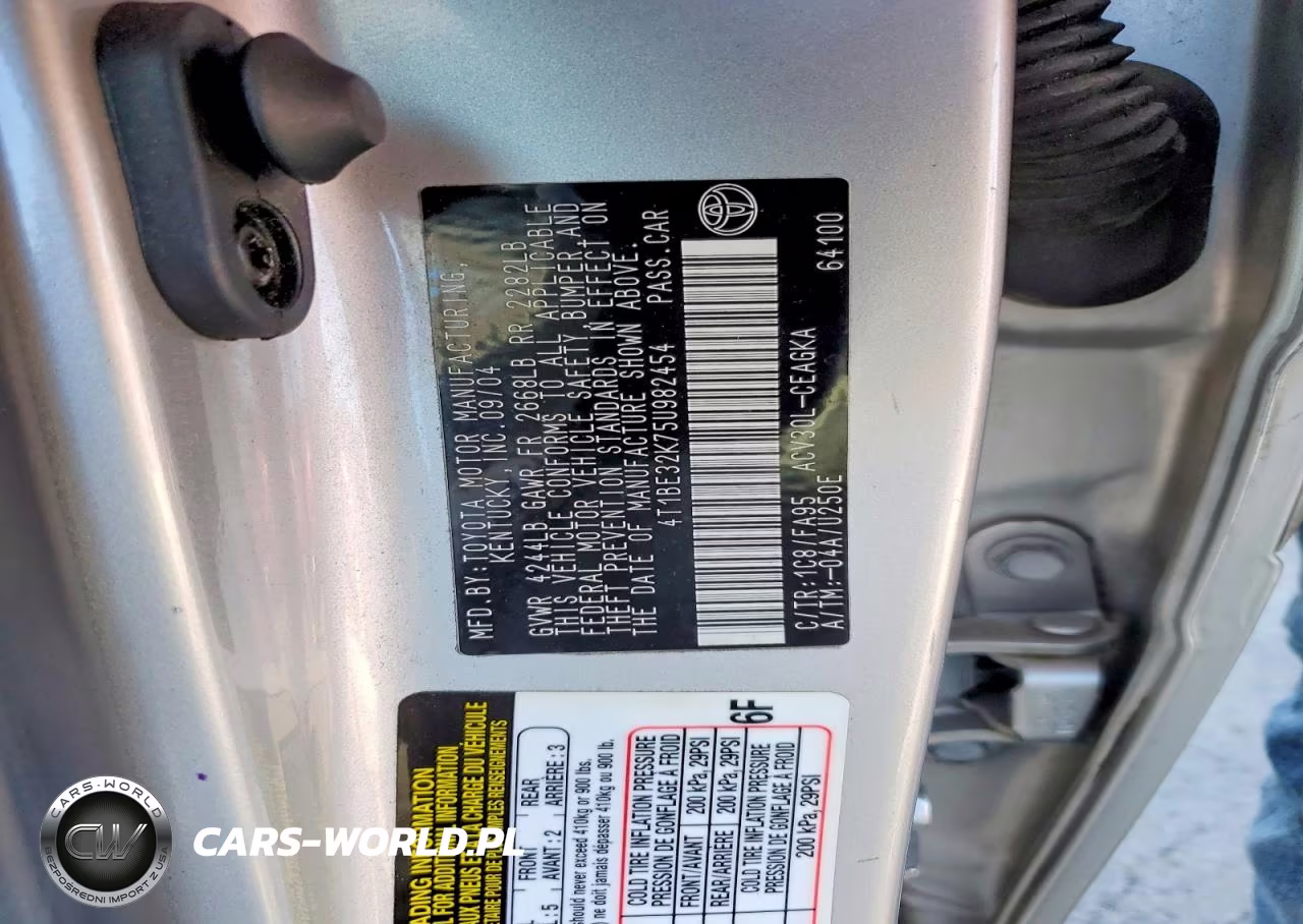 2005 Toyota Camry Xle VIN:4T1BE32K75U982454 - 12