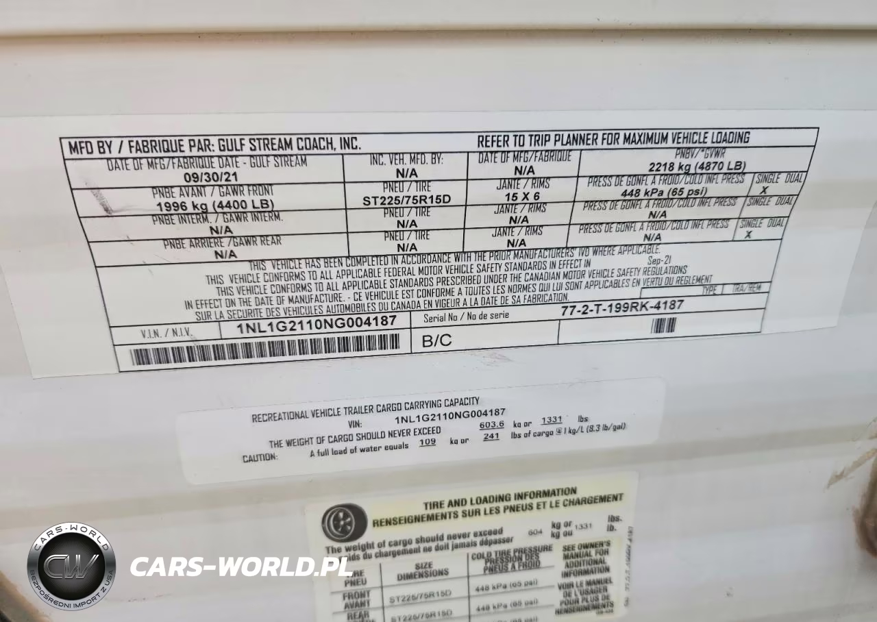 2022 Gulf Stream Kingsport Camper VIN:1NL1G2110NG004187 - 10