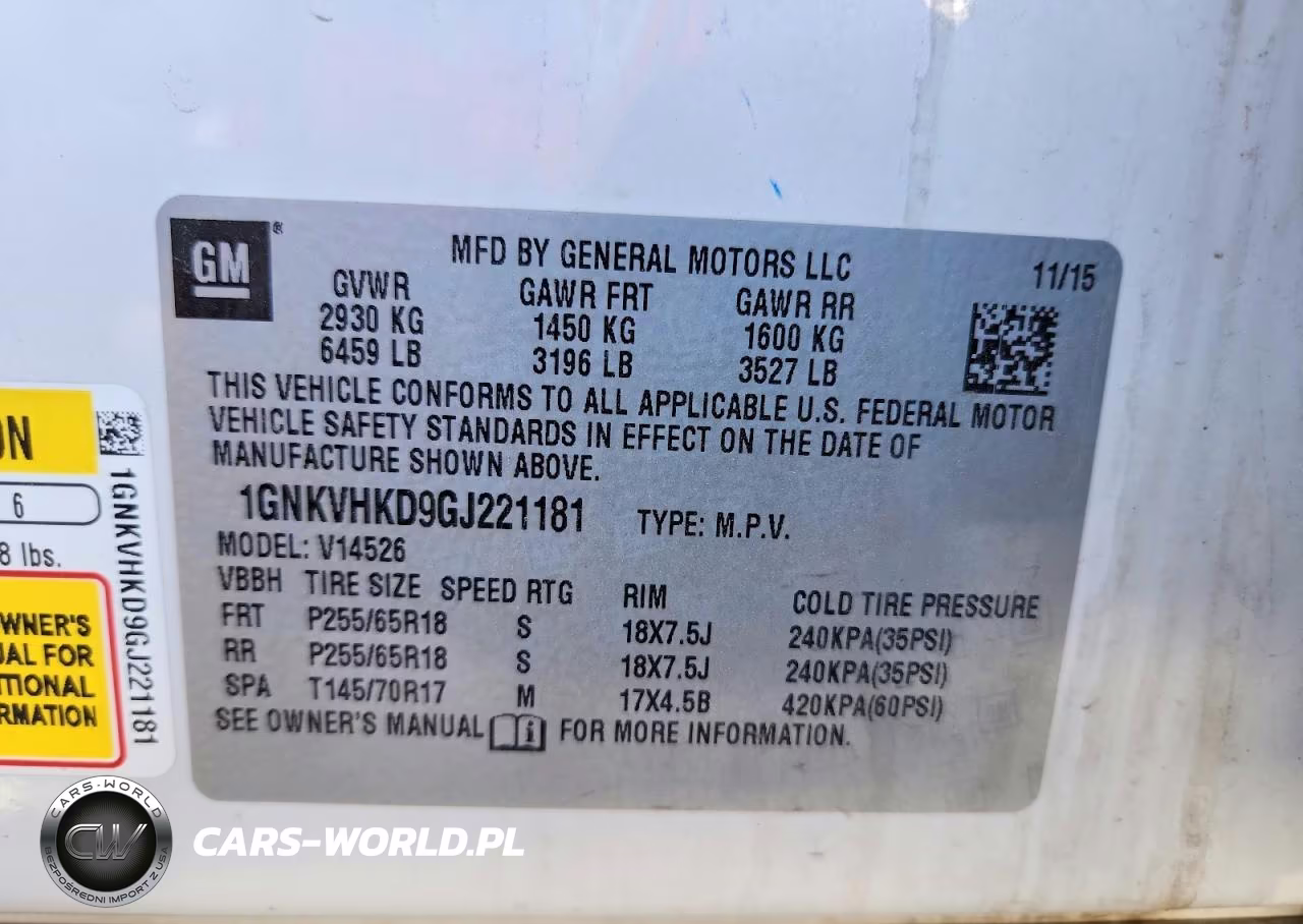 2016 Chevrolet Traverse Lt VIN:1GNKVHKD9GJ221181 - 12