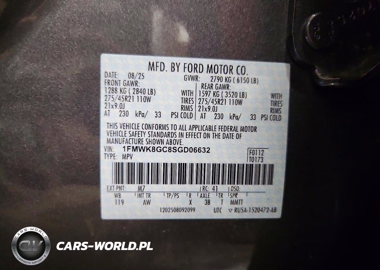 2025 Ford Explorer St VIN:1FMWK8GC8SGD06632 - 13