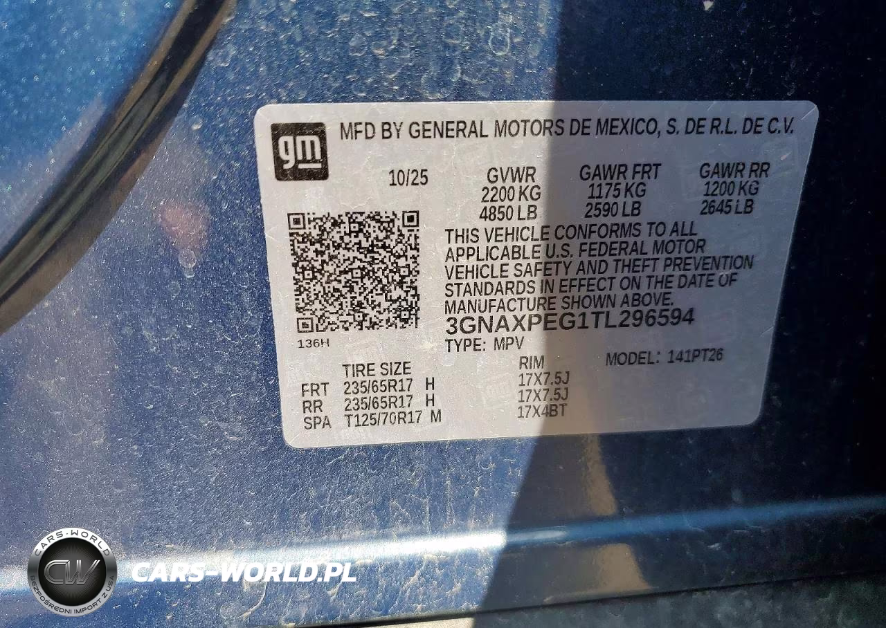 2026 Chevrolet Equinox Lt VIN:3GNAXPEG1TL296594 - 13
