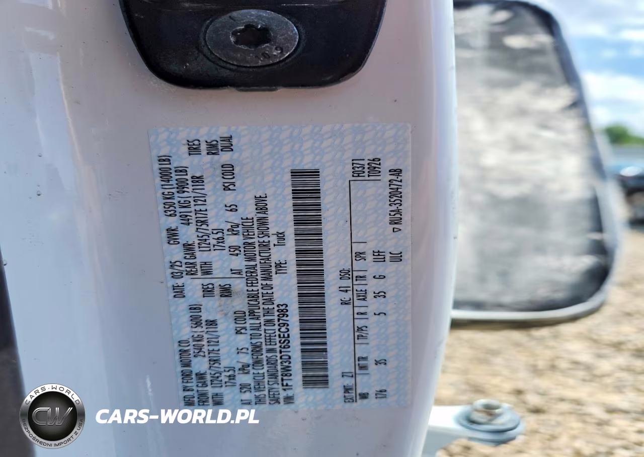 2025 Ford F350 Super Duty VIN:1FT8W3DT6SEC97983 - 12