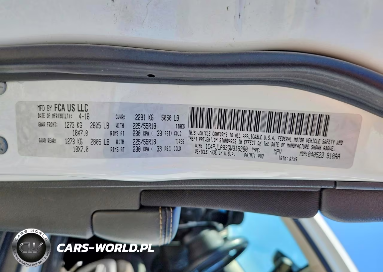 2016 Jeep Cherokee Sport VIN:1C4PJLAB3GW315380 - 14
