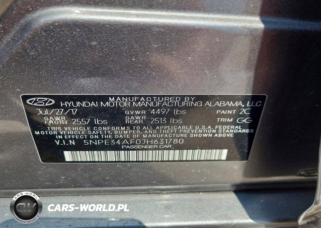 2018 Hyundai Sonata Sel VIN:5NPE34AF0JH631780 - 12