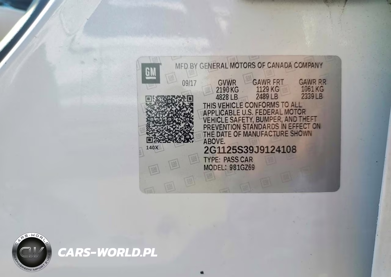 2018 Chevrolet Impala Premier VIN:2G1125S39J9124108 - 12