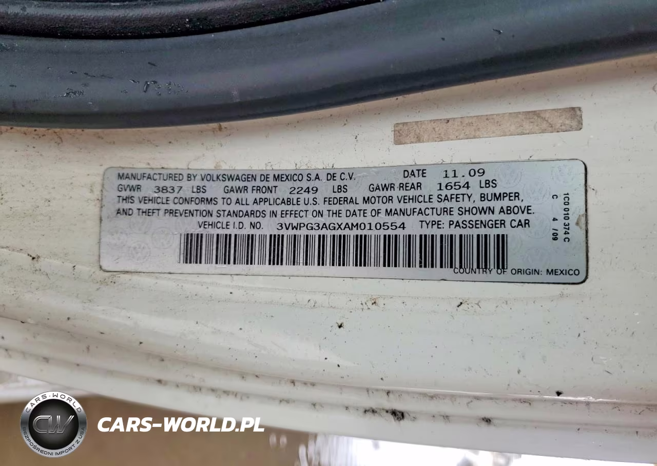 2010 Volkswagen New Beetle VIN:3VWPG3AGXAM010554 - 12