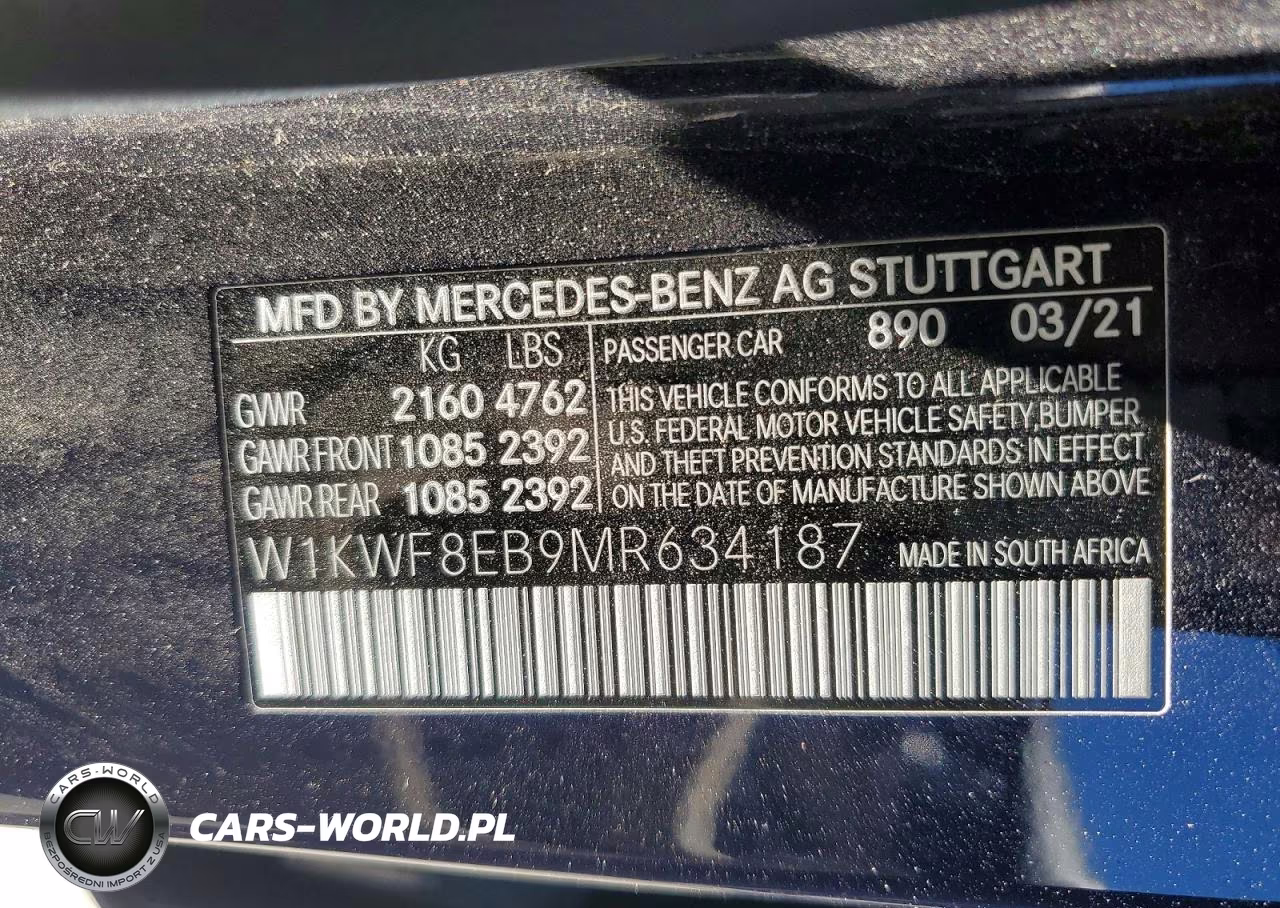 2021 Mercedes-Benz C 300 4Matic VIN:W1KWF8EB9MR634187 - 13