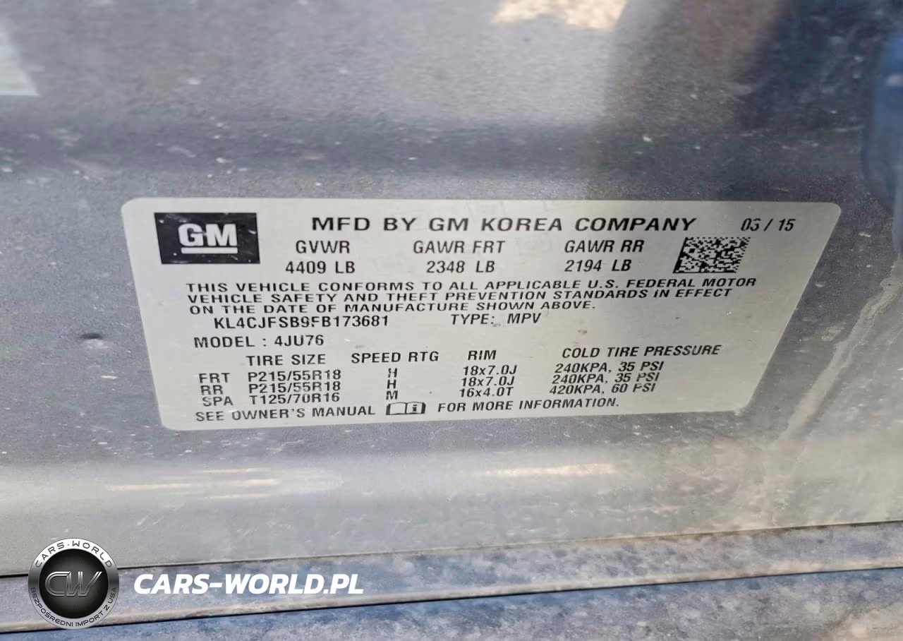 2015 Buick Encore Convenience VIN:KL4CJFSB9FB173681 - 13