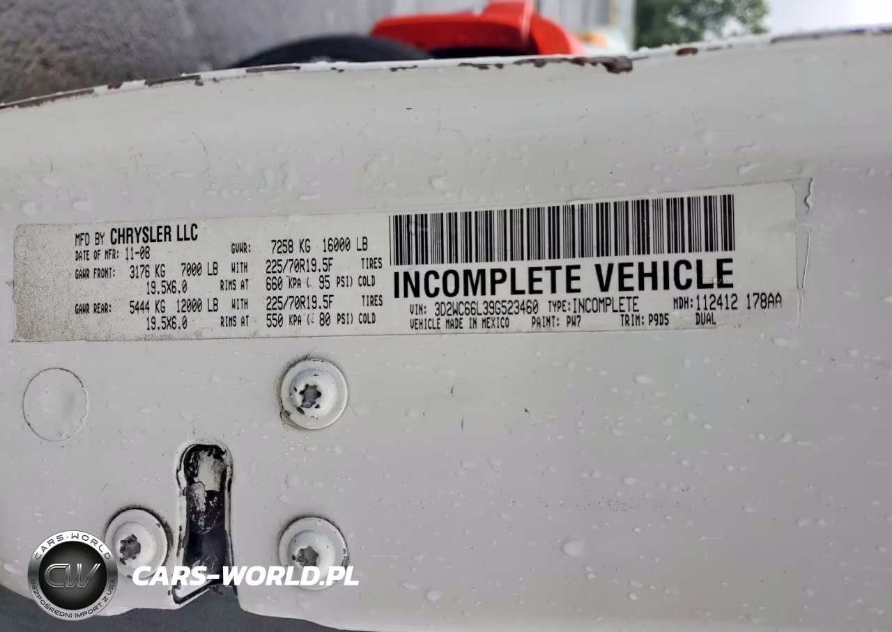 2009 Dodge Ram 4500 S VIN:3D2WC66L39G523460 - 10