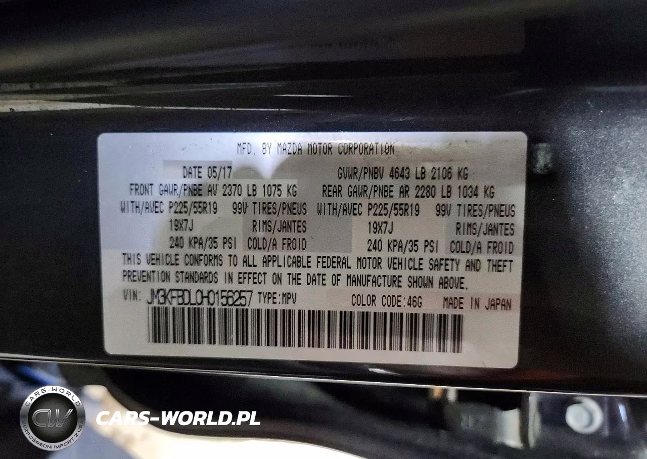2017 Mazda Cx-5 Grand Touring VIN:JM3KFBDL0H0156257 - 13