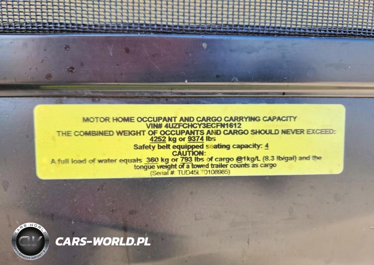 2014 Freightliner Chassis Xc VIN:4UZFCHCY3ECFN1612 - 10