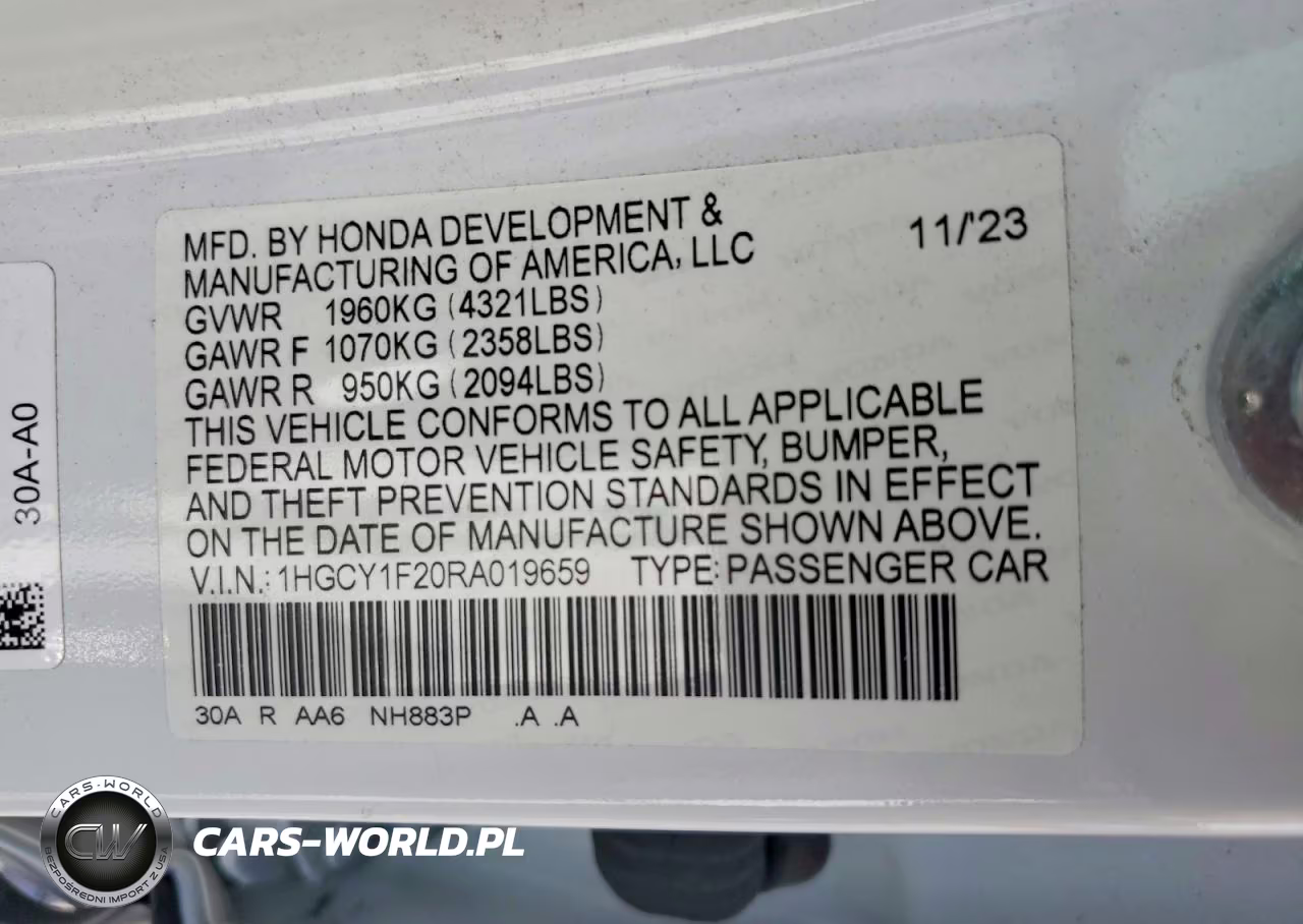 2024 Honda Accord Lx VIN:1HGCY1F20RA019659 - 12