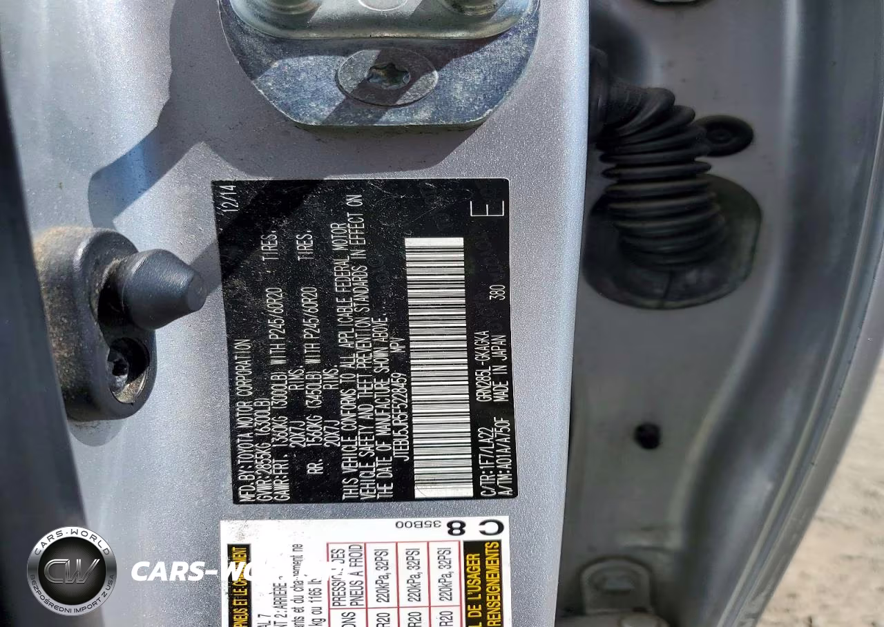 2015 Toyota 4Runner Limited VIN:JTEBU5JR5F5228459 - 13