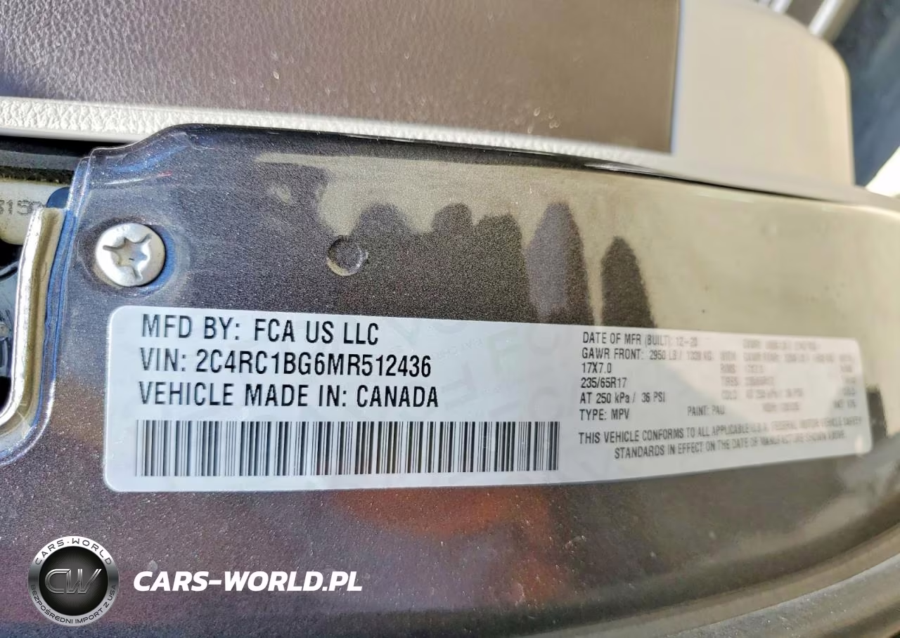 2021 Chrysler Pacifica Touring L VIN:2C4RC1BG6MR512436 - 13