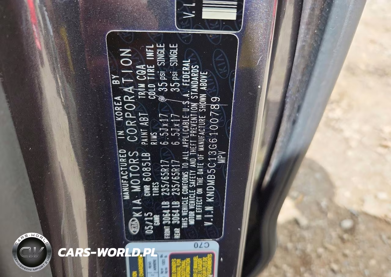 2016 Kia Sedona Lx VIN:KNDMB5C13G6100789 - 13