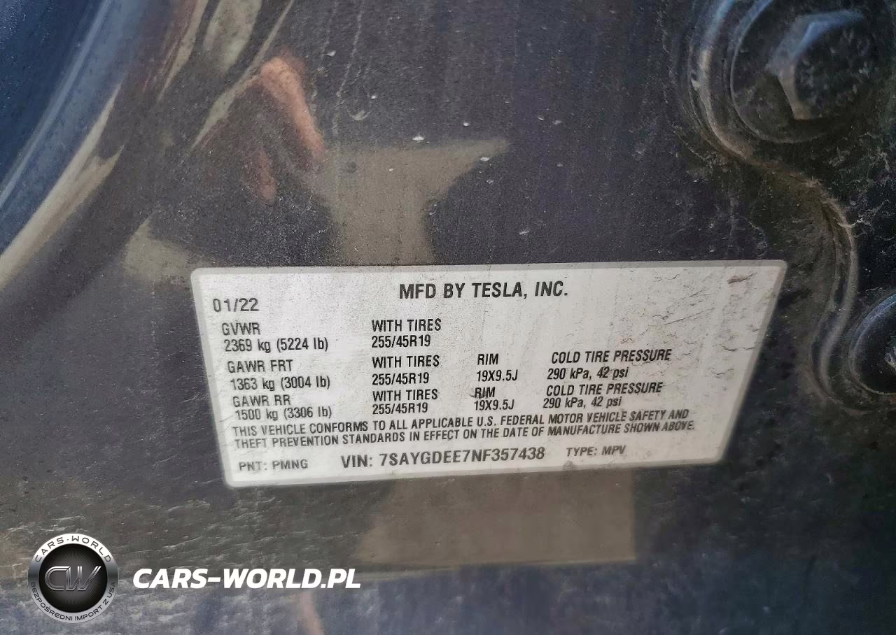 2022 Tesla Model Y VIN:7SAYGDEE7NF357438 - 13