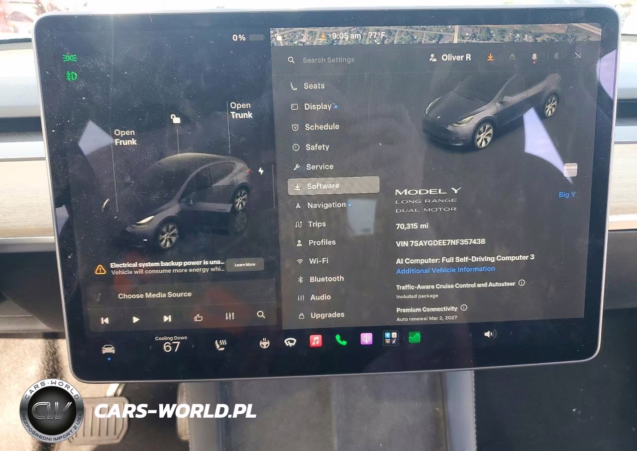 2022 Tesla Model Y VIN:7SAYGDEE7NF357438 - 9