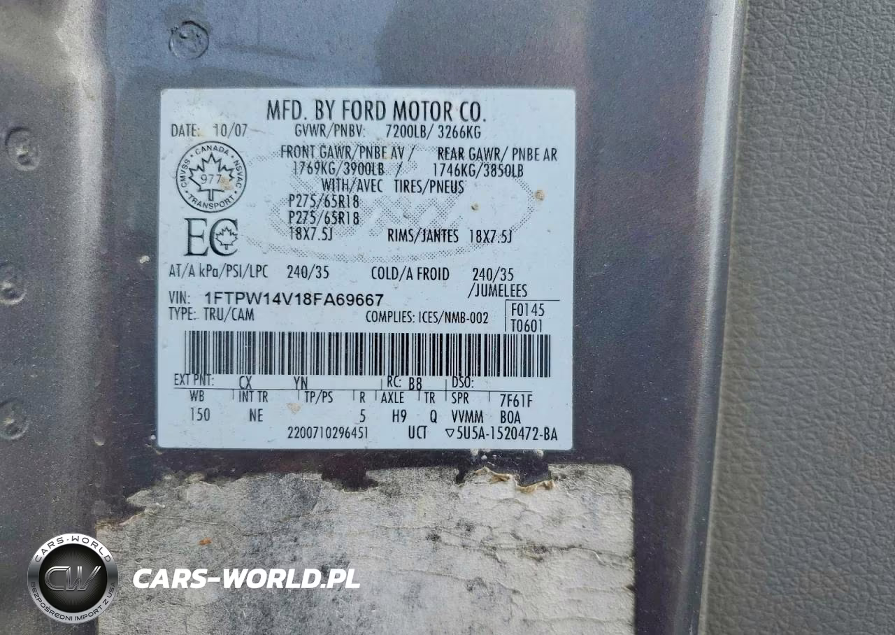 2008 Ford F150 Supercrew VIN:1FTPW14V18FA69667 - 12