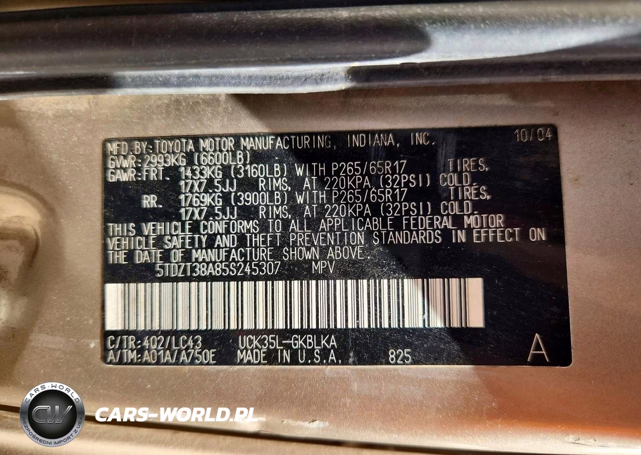 2005 Toyota Sequoia Limited VIN:5TDZT38A85S245307 - 13
