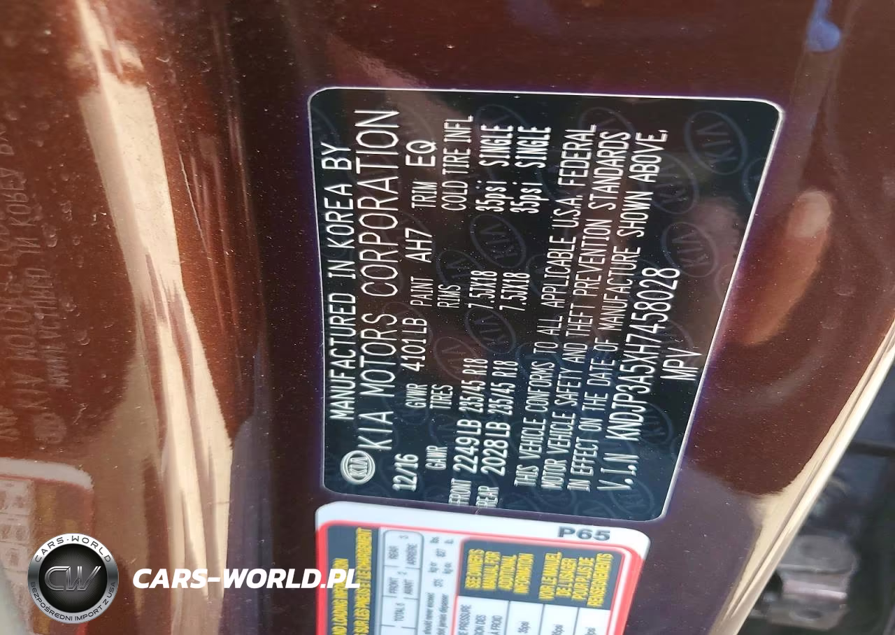 2017 Kia Soul + VIN:KNDJP3A5XH7458028 - 12