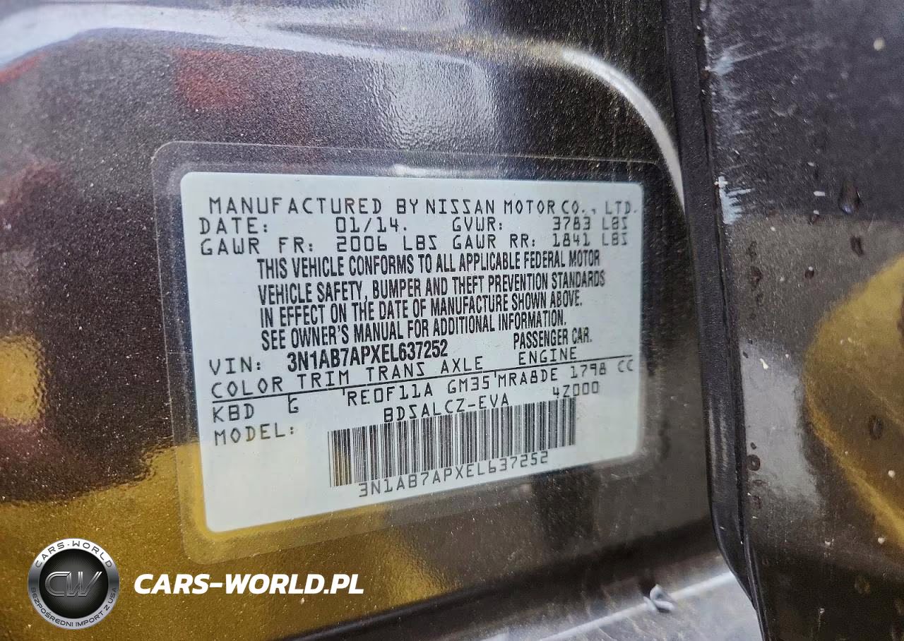 2014 Nissan Sentra S VIN:3N1AB7APXEL637252 - 12