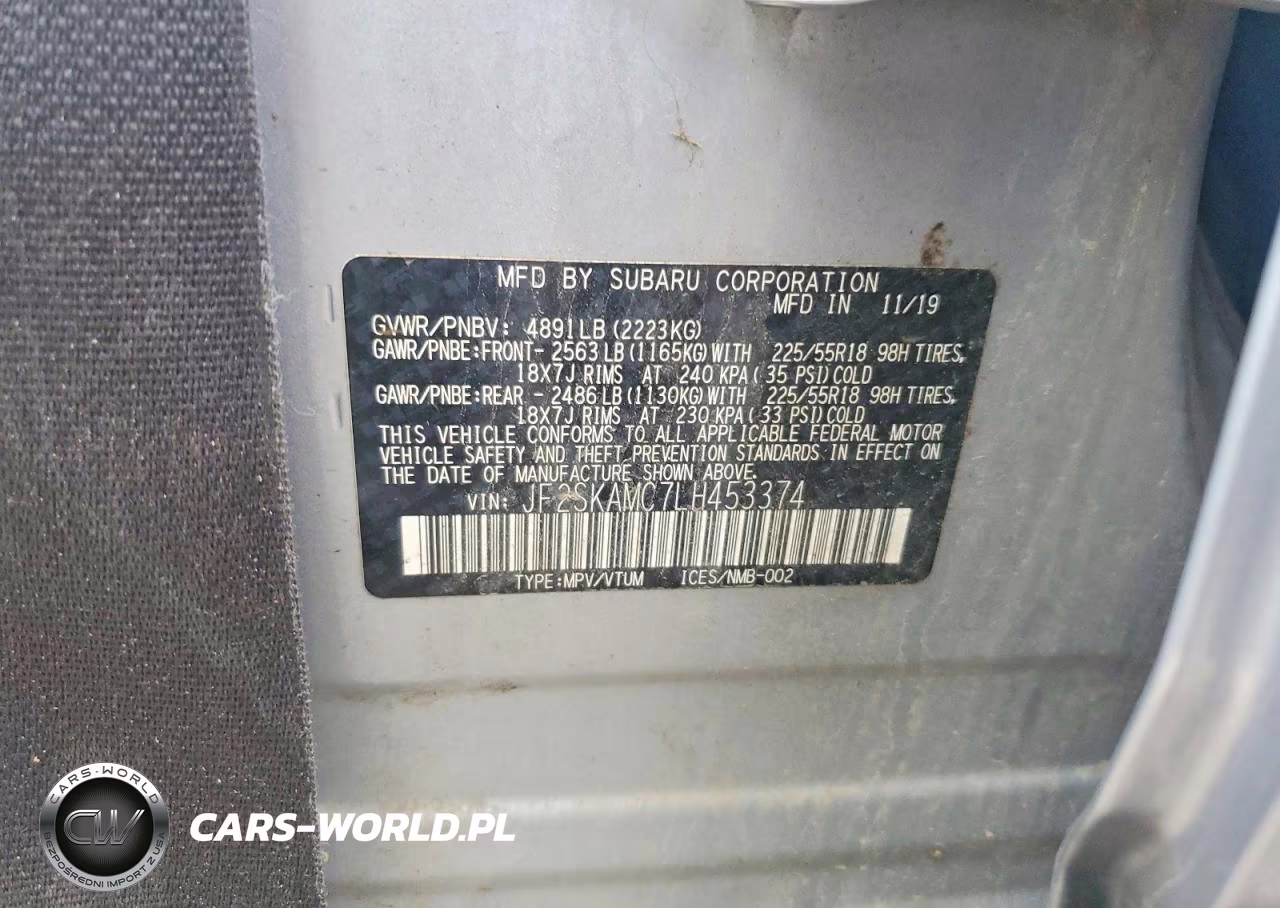 2020 Subaru Forester Sport VIN:JF2SKAMC7LH453374 - 13