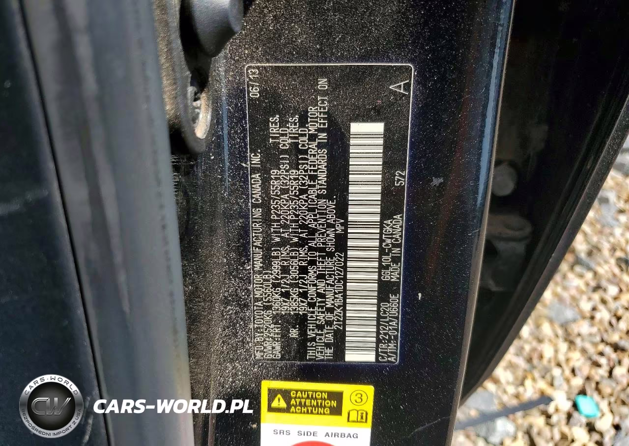 2013 Lexus Rx 350 VIN:2T2ZK1BA1DC127022 - 13