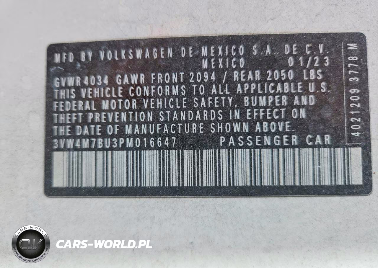 2023 Volkswagen Jetta S VIN:3VW4M7BU3PM016647 - 13