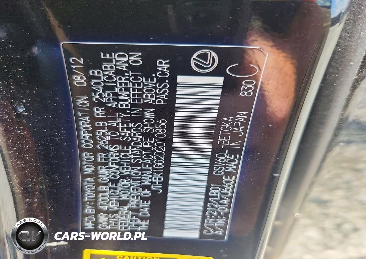 2013 Lexus Es 350 VIN:JTHBK1GG2D2010856 - 13