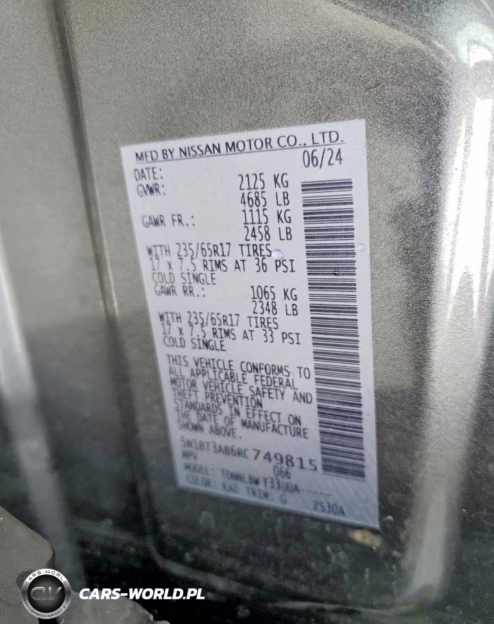 2024 Nissan Rogue S VIN:5N1BT3AB6RC749815 - 13