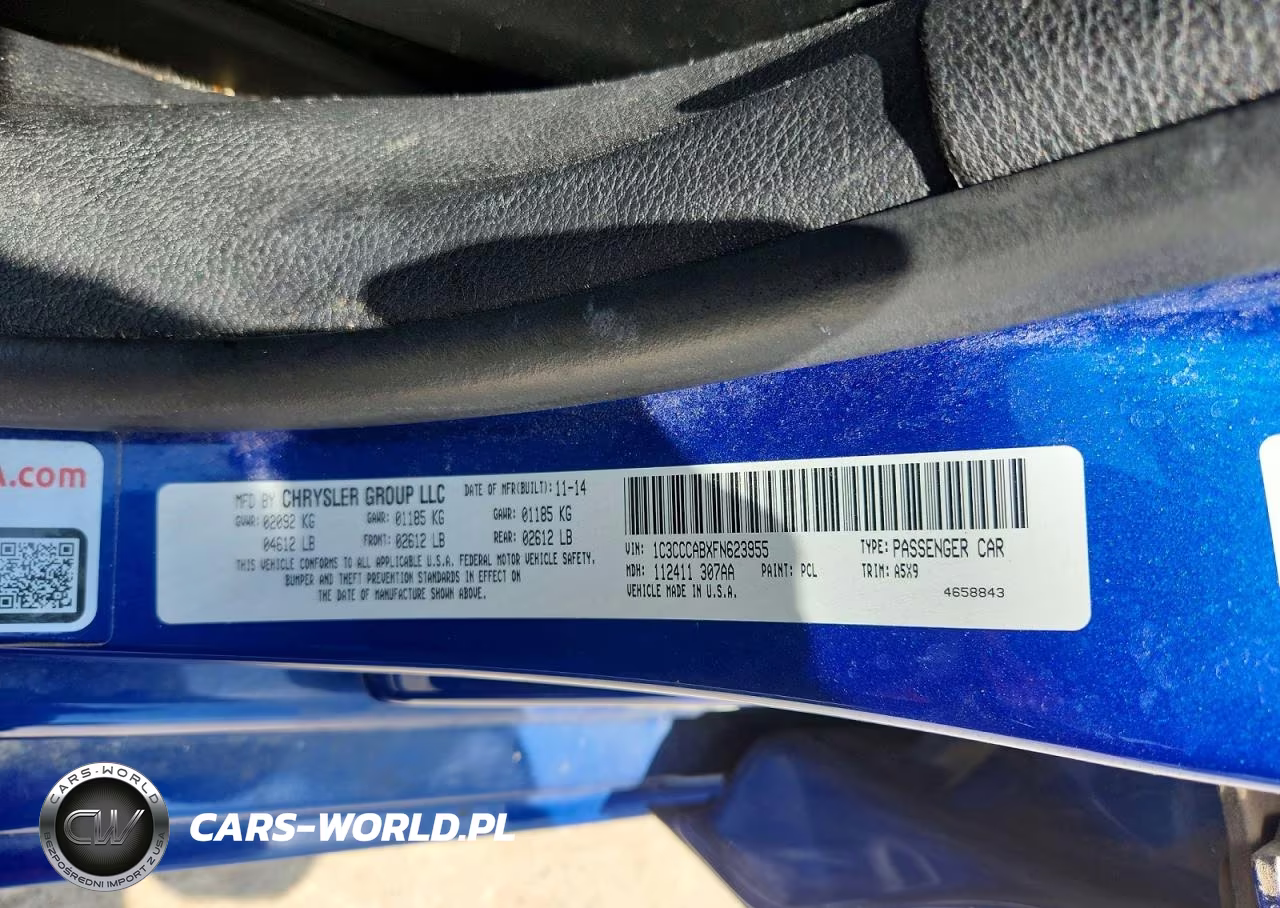 2015 Chrysler 200 Limited VIN:1C3CCCABXFN623955 - 12