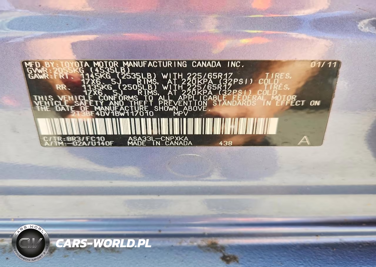 2011 Toyota Rav4 Base VIN:2T3BF4DV1BW117010 - 12