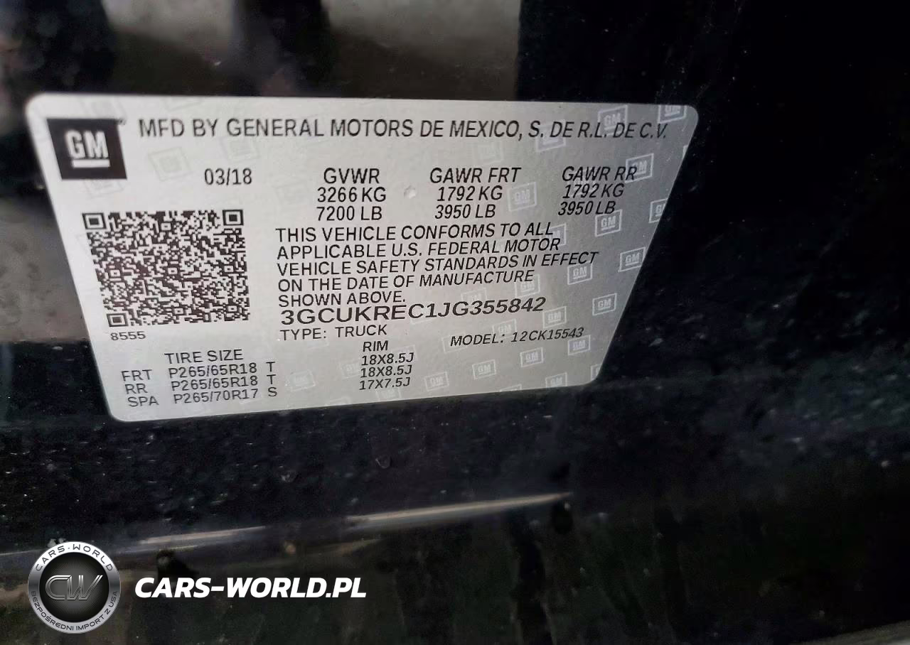 2018 Chevrolet Silverado K1500 Lt VIN:3GCUKREC1JG355842 - 12