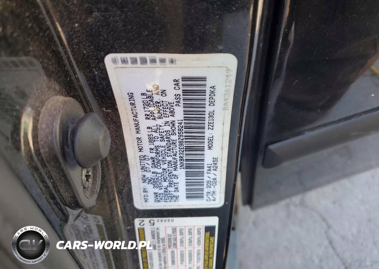 2008 Toyota Corolla Ce VIN:1NXBR32E98Z958241 - 12