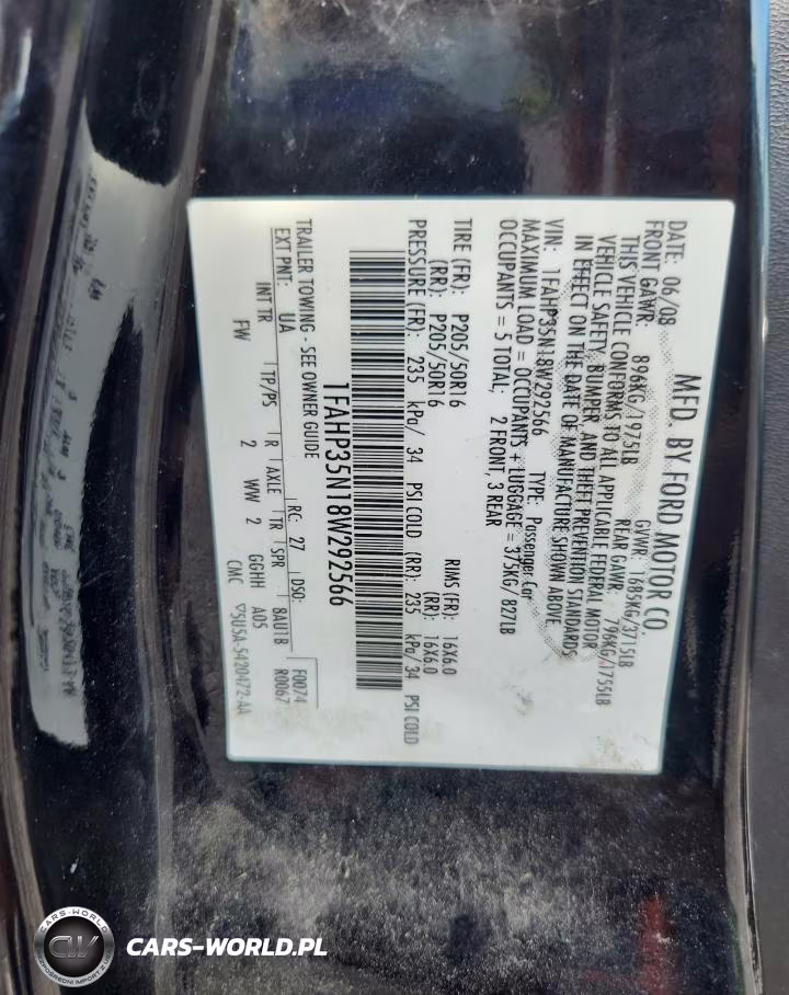 2008 Ford Focus Se VIN:1FAHP35N18W292566 - 12