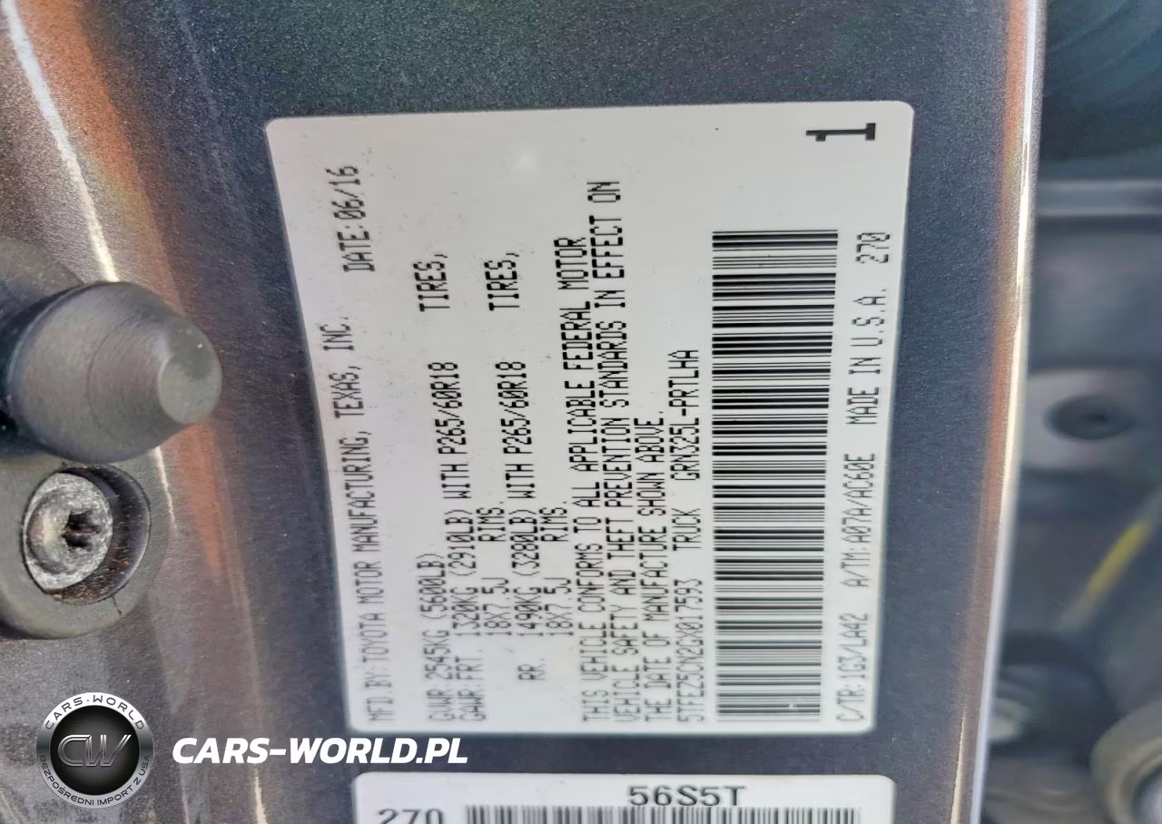 2016 Toyota Tacoma Limited VIN:5TFEZ5CN2GX017593 - 12