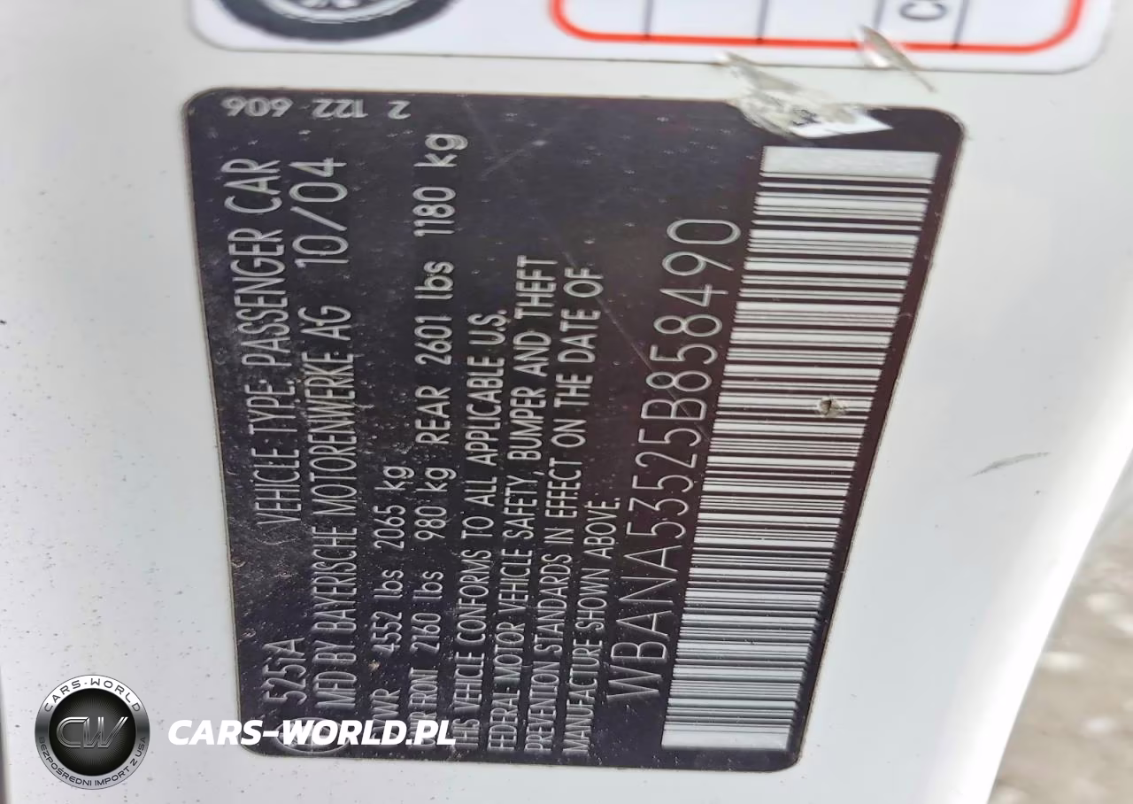 2005 BMW 525 I VIN:WBANA53525B858490 - 12