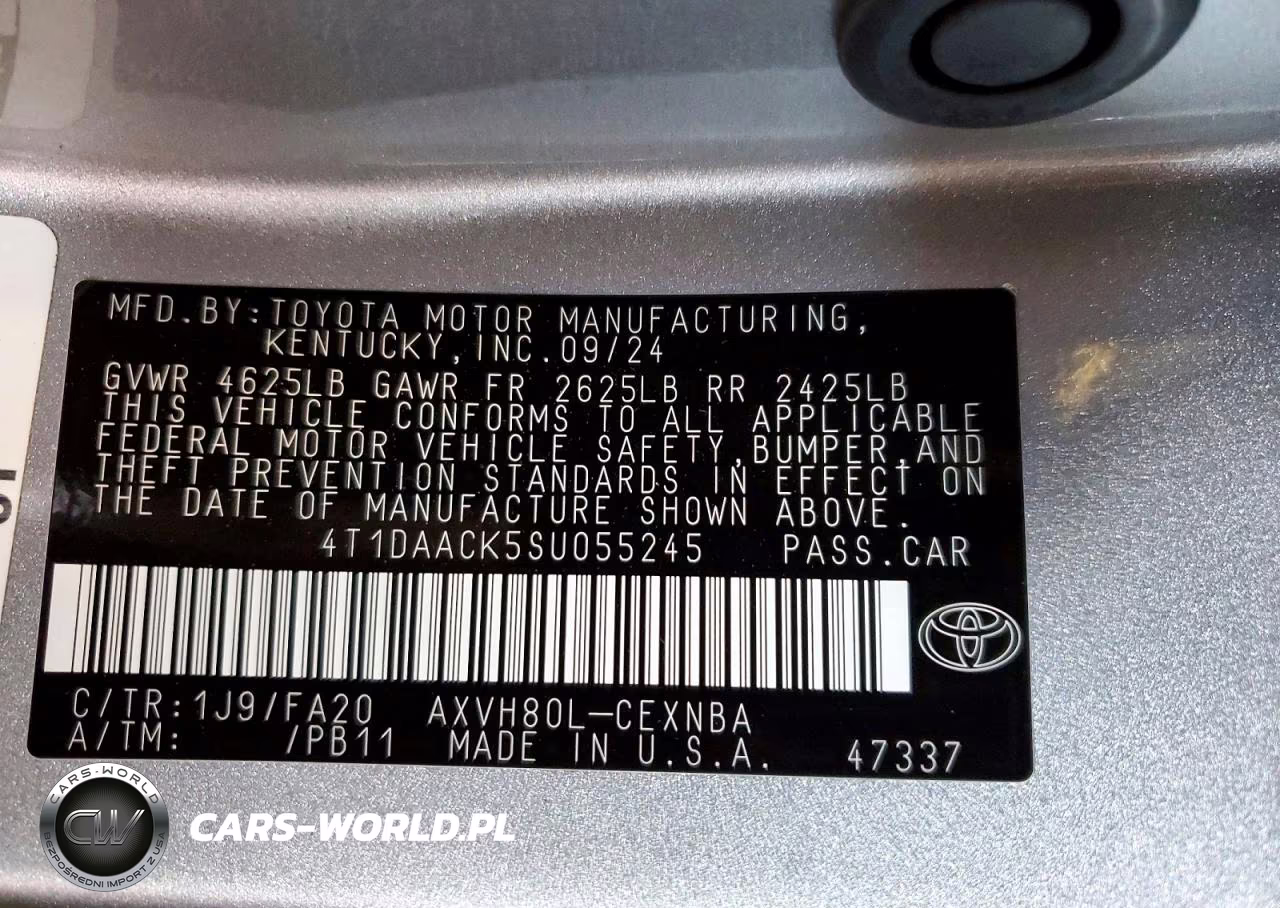 2025 Toyota Camry Le VIN:4T1DAACK5SU055245 - 12
