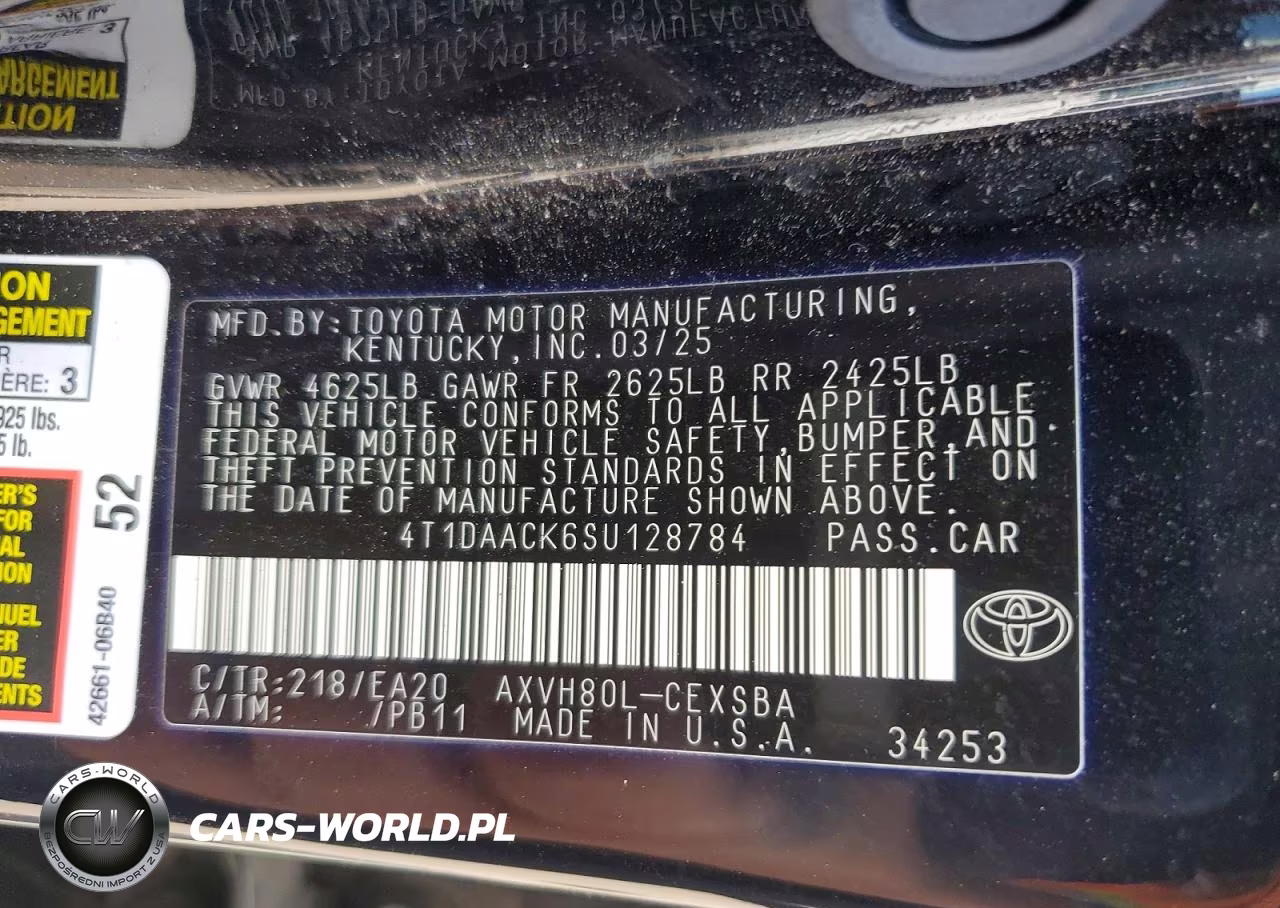 2025 Toyota Camry Se VIN:4T1DAACK6SU128784 - 13