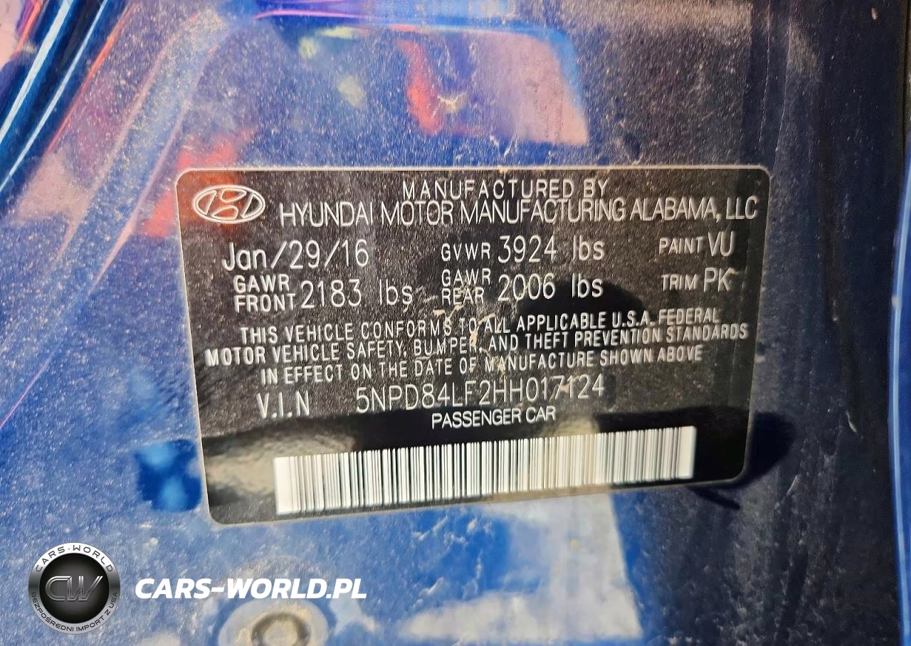 2017 Hyundai Elantra Se VIN:5NPD84LF2HH017124 - 12