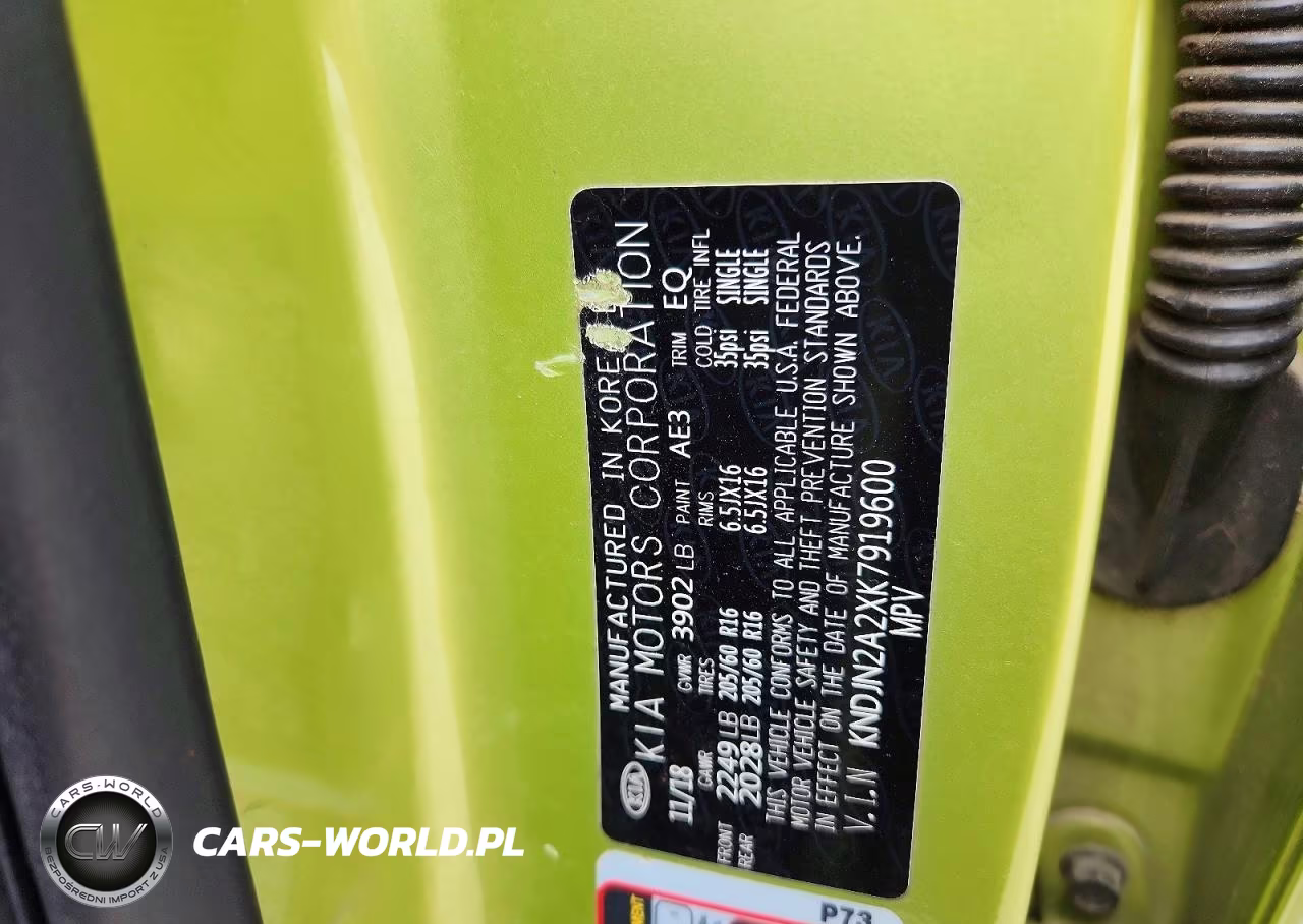 2019 Kia Soul Base VIN:KNDJN2A2XK7919600 - 12