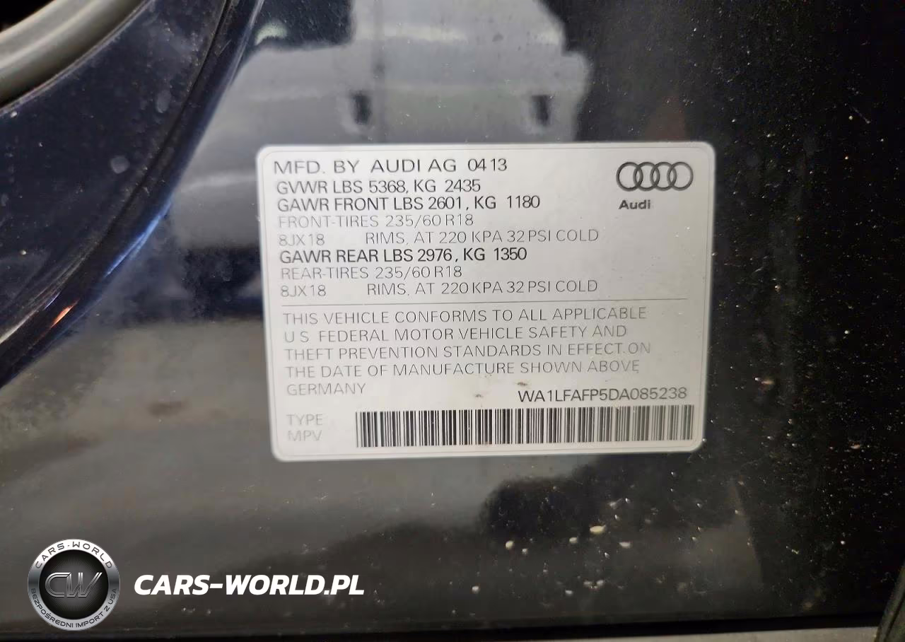 2013 Audi Q5 Premium Plus VIN:WA1LFAFP5DA085238 - 13