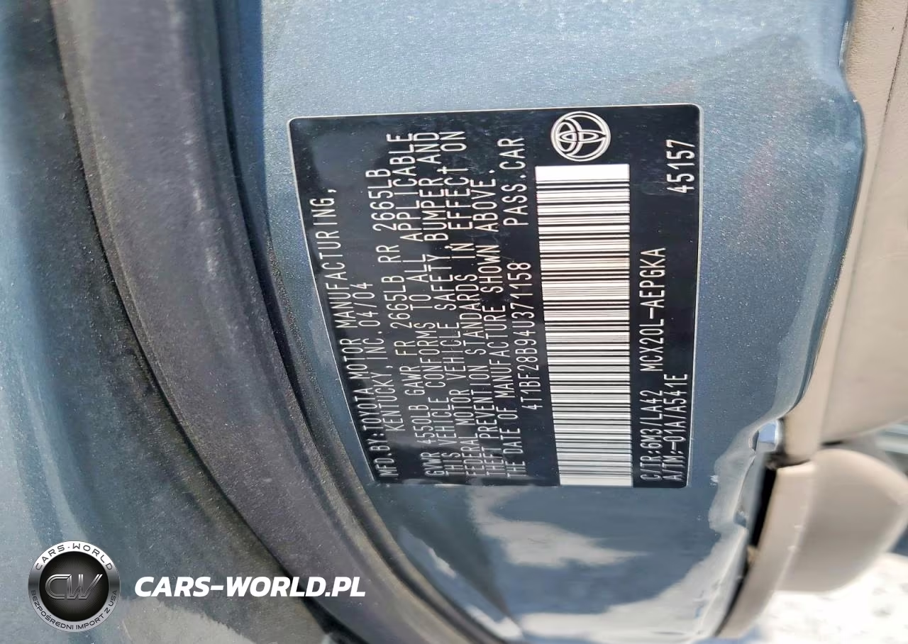 2004 Toyota Avalon Xls VIN:4T1BF28B94U371158 - 12