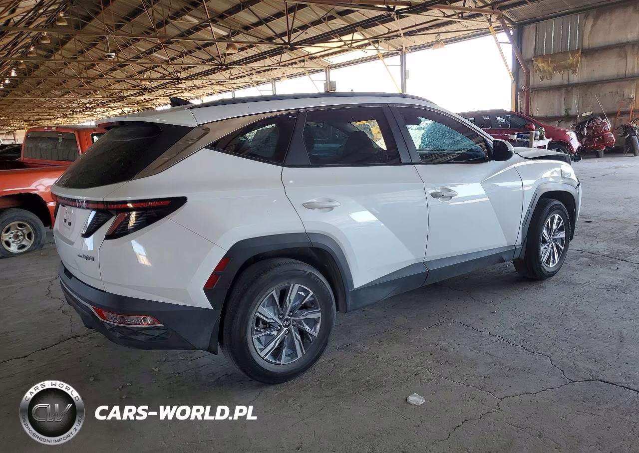 2022 Hyundai Tucson Blue VIN:KM8JBCA13NU057411 - 3
